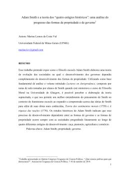 Adam Smith e a teoria dos - Asociación Uruguaya de Ciencia Política