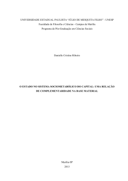 O Estado no sistema sociometabólico do capital: uma relação de