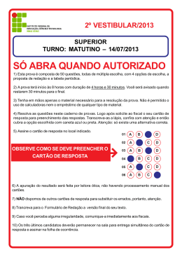 Provas cursos superiores
