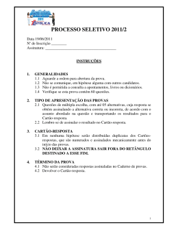 FACDO – 19/06/2011 – Provas