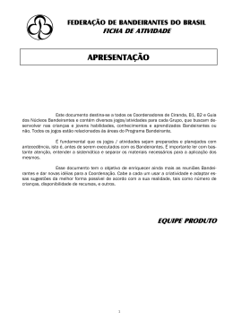 CD Capacitação – Novembro 2011 - Federação de Bandeirantes do