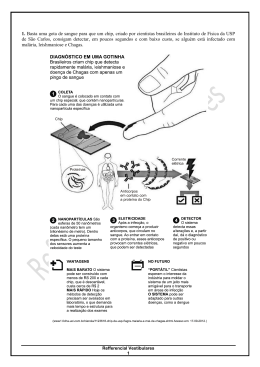 1. Basta uma gota de sangue para que um chip, criado por