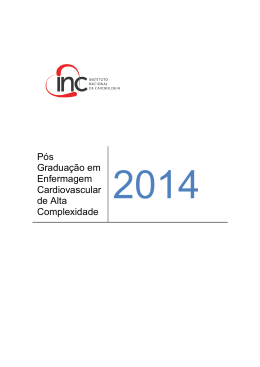2014 Curso de Enfermagem Cardiovascular de Alta