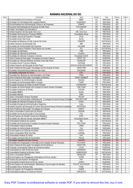 RANKING NACIONAL DO IGC Easy PDF Creator is