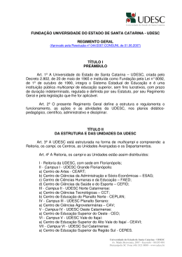 FUNDA&Ccedil;&Atilde;O UNIVERSIDADE DO ESTADO DE SANTA