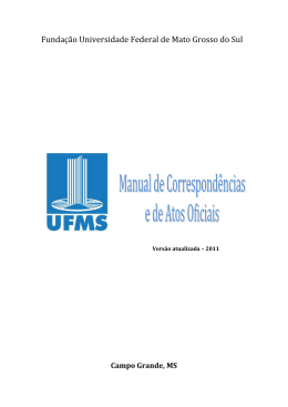 FUNDA&Ccedil;&Atilde;O UNIVERSIDADE FEDERAL DE MATO - famed