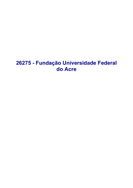 26275 - Fundação Universidade Federal do Acre