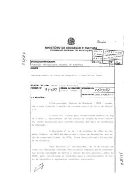 FUNDA&Ccedil;&Atilde;O UNIVERSIDADE FEDERAL DE RONDONIA