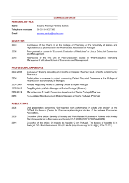 CURRICULUM VITAE PERSONAL DETAILS Name