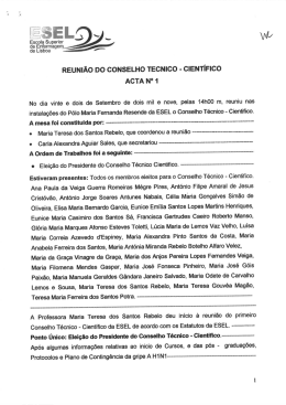 reuni&atilde;o do conselho tecnico - cient&iacute;fico