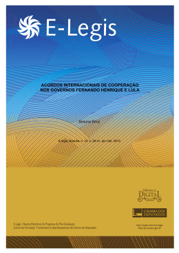 acordos internacionais de coopera&ccedil;&atilde;o nos governos fernando