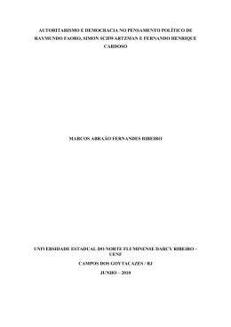 autoritarismo e democracia no pensamento político de