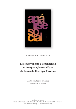 Desenvolvimento e depend&ecirc;ncia na interpreta&ccedil;&atilde;o