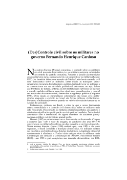 (Des)Controle civil sobre os militares no governo