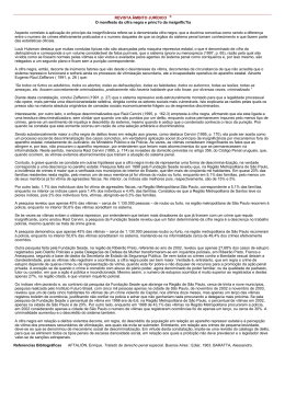 REVISTA &Acirc;MBITO JUR&Iacute;DICO &reg; O manifesto da cifra negra e princ?o