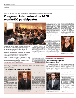 Leia aqui o artigo sobre o Congresso publicado no Jornal M&eacute;dico