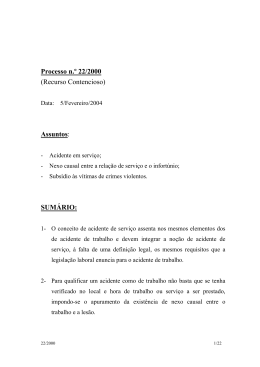 Processo n.&ordm; 22/2000