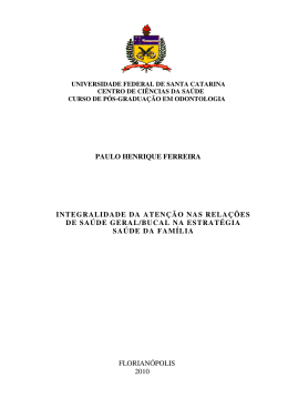 paulo henrique ferreira integralidade da aten&ccedil;&atilde;o nas rela&ccedil;&otilde;e de