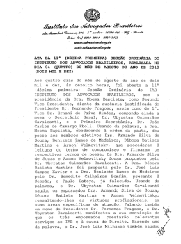 Acesse a &iacute;ntegra da ata - Instituto dos Advogados Brasileiros