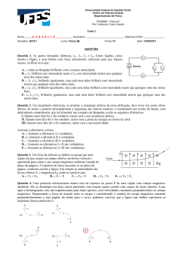 F&Iacute;SICA III &ndash; Teste 1