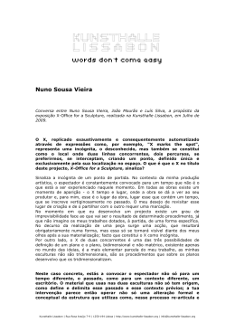 words don`t come easy Nuno Sousa Vieira