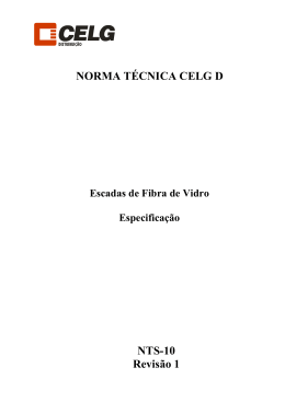 Escadas de Fibra de Vidro &ndash; Especifica&ccedil;&atilde;o - Revis&atilde;o 1