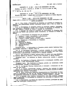 LEGÊLAÇÃO _ 731 _ DO EST. DE S. PAULO DECRETO N.. 41.325