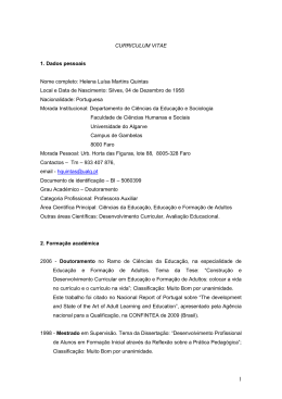 CURRICULUM VITAE 1. Dados pessoais Nome completo