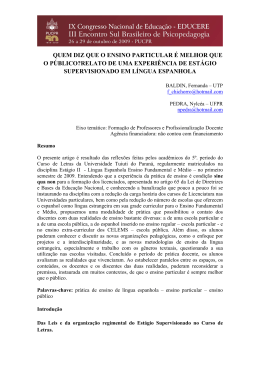 QUEM DIZ QUE O ENSINO PARTICULAR &Eacute; MELHOR