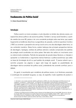 1. Fundamentos de Pol&iacute;tica Social