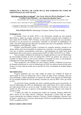 forma&ccedil;&atilde;o e pr&aacute;tica de sa&uacute;de bucal dos egressos do curso de