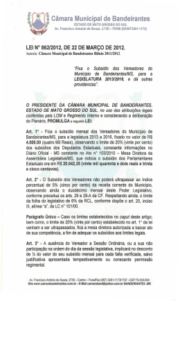 `_` Câmara Municipal de Bandeirantes