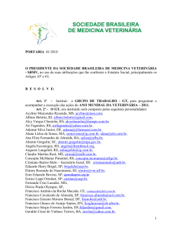 1 PORTARIA 01/2010 O PRESIDENTE DA - CRMV-RS