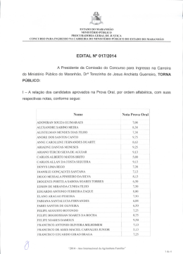 ESTADO po MARANH&Atilde;O MINISTERIO PUBLICO