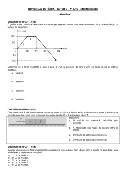 REVISIONAL DE F&Iacute;SICA &ndash; SETOR B &ndash; 1⁰ ANO &ndash; ENSINO M&Eacute;DIO