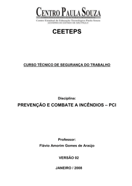 Apostila Inc&ecirc;ndio