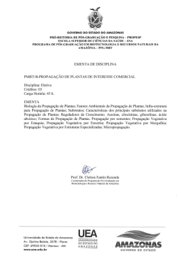 Propaga&ccedil;&atilde;o de Plantas de Interesse Comercial