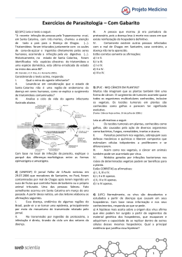 Exerc&iacute;cios de Parasitologia &ndash; Com Gabarito