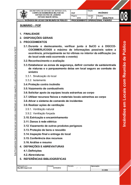 Inc&ecirc;ndios em Locais com Reuni&atilde;o de P&uacute;blico