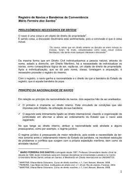 1 Registro de Navios e Bandeiras de Conveni&ecirc;ncia M&aacute;rio