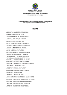 Lista de Candidatos