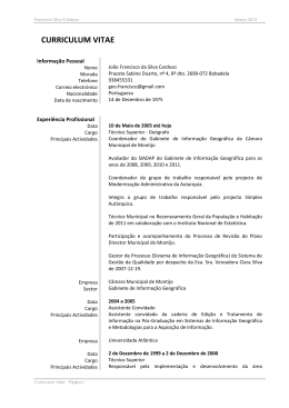 information here - Faculdade de Ci&ecirc;ncias Sociais e Humanas