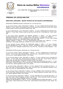 Di&aacute;rio da Justi&ccedil;a Militar Eletr&ocirc;nico