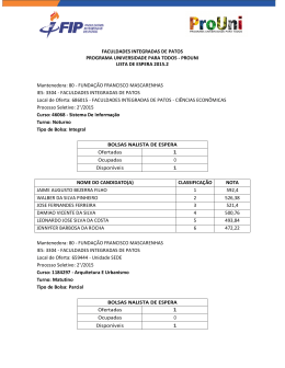 Lista de Espera ProUni 2015.2