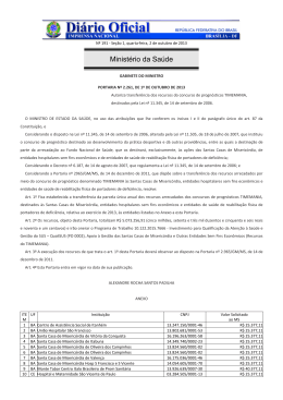 PORTARIA GM/MS n&ordm;2.261
