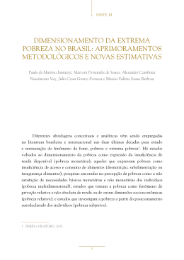 dimensionamento da extrema pobreza no brasil