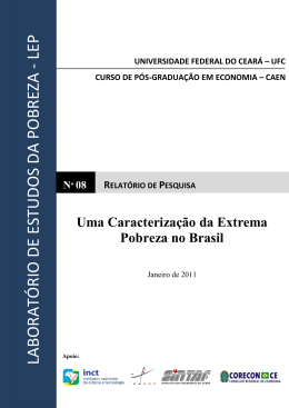 Uma Caracterização da Extrema Pobreza no Brasil.