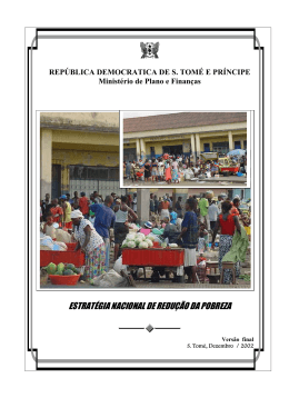 ESTRAT&Eacute;GIA NACIONAL DE REDU&Ccedil;&Atilde;O DA POBREZA