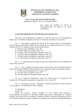 LEI N&ordm; 11 - Assembl&eacute;ia Legislativa