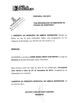 amelia rodrigu s - Portal da Prefeitura Municipal de Am&eacute;lia Rodrigues